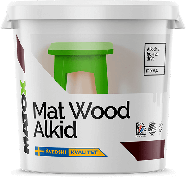 Mat wood Alkid Baza B - 0.7L